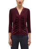 Hobbs London Hobbs London Hattie Velvet Button Front Top - 5