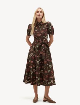 HOBBS LONDON HOBBS LONDON Hester Floral Embroidered Shirt Dress