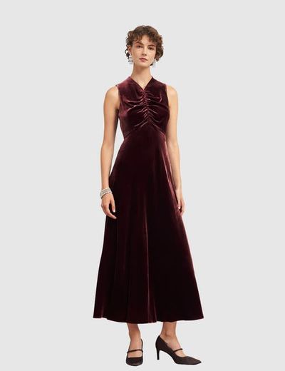 HOBBS LONDON HOBBS LONDON Isleworth Velvet Midi Dress