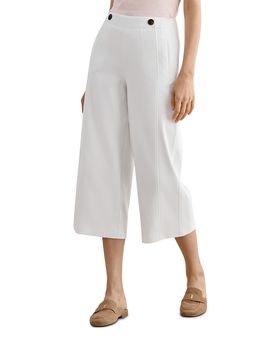 Hobbs London Hobbs London Kimmi Wide Leg Cropped Trousers