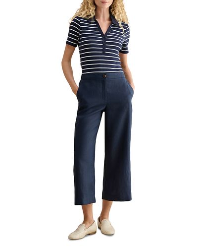 Hobbs London Hobbs London Lillie Cropped Linen Trousers