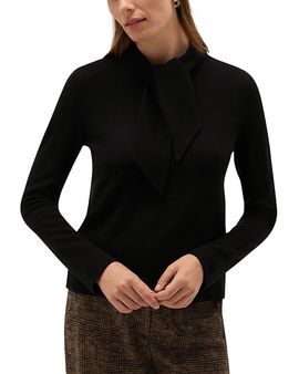 Hobbs London Hobbs London Mabel Wool Tie Neck Sweater