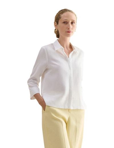HOBBS LONDON HOBBS LONDON Nita 3/4 Sleeve Button Up Linen Shirt