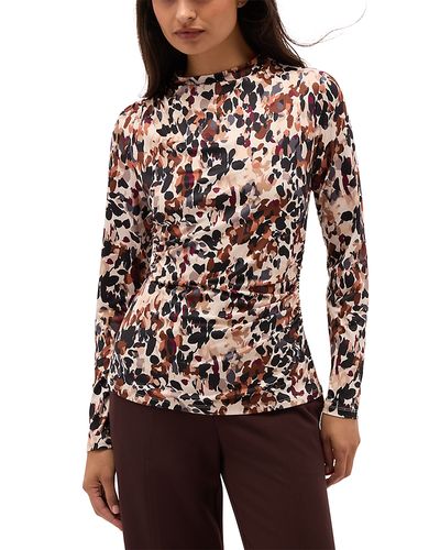 Hobbs London Hobbs London Oriana Printed Ruched Top