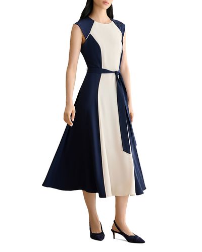 Hobbs London Hobbs London Petite Andrea Color Blocked Dress