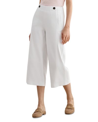 Hobbs London Hobbs London Petite Kimmi Wide Leg Cropped Trousers