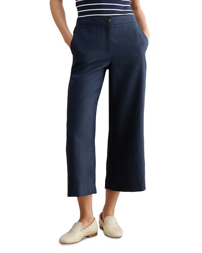 Hobbs London Hobbs London Petite Lillie Cropped Linen Trousers