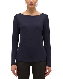 Hobbs London Hobbs London Shauna Sparkle Boat Neck Top