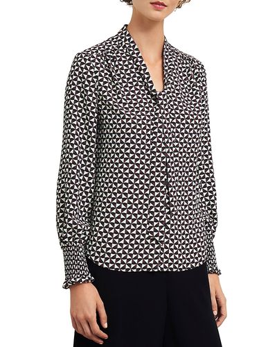 Hobbs London Hobbs London Somerton Tie Neck Blouse