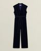 HOBBS LONDON HOBBS LONDON V-Neck Tie Waist Cap Sleeve Jumpsuit - 2