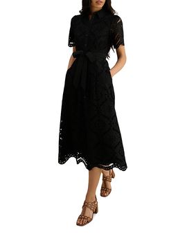 how to lace up a prom dress A-line Scoop Neck Red Lace Prom Dress Lace-up Prom Gown With Silt #QWE