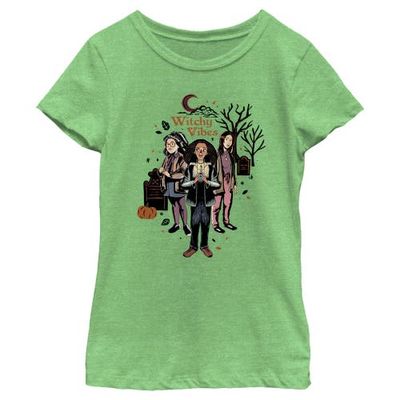 Hocus Pocus 2 Girl's Hocus Pocus 2 Witchy Vibes Portrait T-Shirt