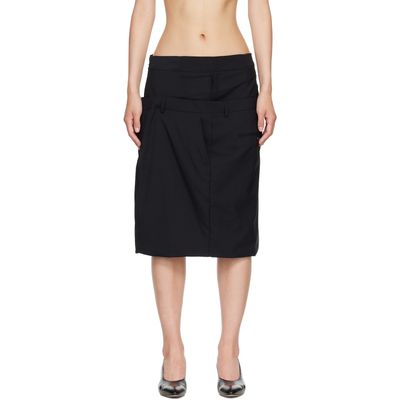HODAKOVA HODAKOVA Black ISO Layered Midi Skirt