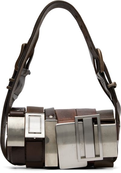 HODAKOVA HODAKOVA Brown Buckle Baguette Bag