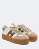 Hogan Hogan Cool suede-trimmed leather platform sneakers - 1