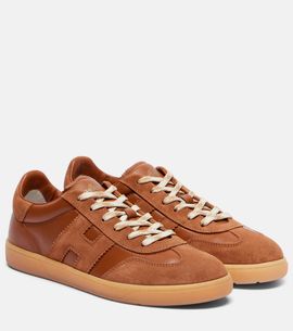 Hogan Hogan Cool suede-trimmed leather sneakers
