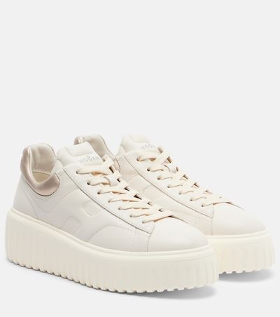 Hogan Hogan H-Stripes leather platform sneakers