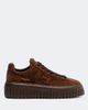 Hogan Hogan H645 fur-trimmed leather platform sneakers - 5