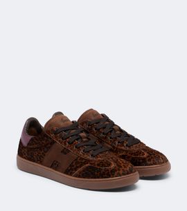 Hogan Hogan H647 leopard-print calf hair sneakers
