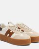Hogan Hogan H681 leather and suede platform sneakers - 1
