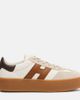 Hogan Hogan H681 leather and suede platform sneakers - 4