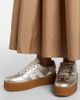 Hogan Hogan H698 metallic leather platform sneakers - 2