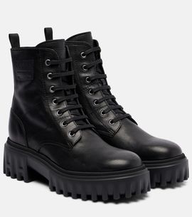 Hogan Hogan H700 leather combat boots