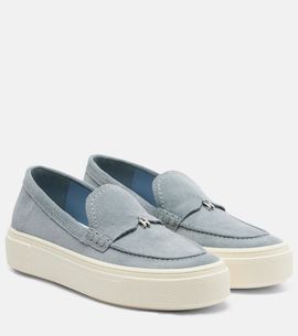 Hogan Hogan H705 suede platform loafers