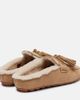 Hogan Hogan Hogan H693 shearling-lined leather mules - 2