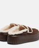 Hogan Hogan HStripes shearling-trimmed platform loafers - 2