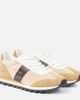 Hogan Hogan Leather-trimmed suede sneakers - 1