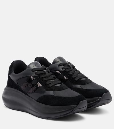 Hogan Hogan Maxi I Active suede-trimmed sneakers