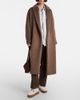 Hogan Hogan Shearling-trimmed suede ankle boots - 3