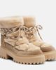 Hogan Hogan Shearling and suede ankle boots - 1