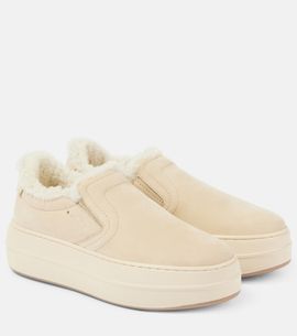 Hogan Hogan Skyscraper suede platform slip-on sneakers