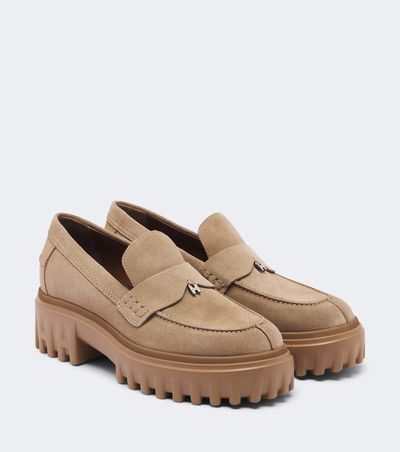 Hogan Hogan Suede platform loafers