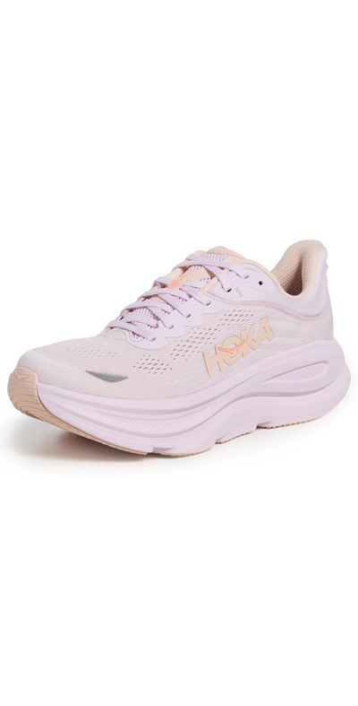 HOKA HOKA Bondi 9 Sneakers Lilac Cream/Tangerine Glow