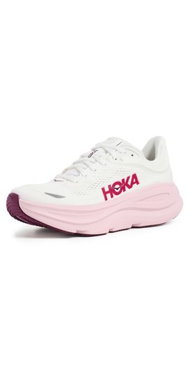 HOKA HOKA Bondi 9 Sneakers White/Pink Opal