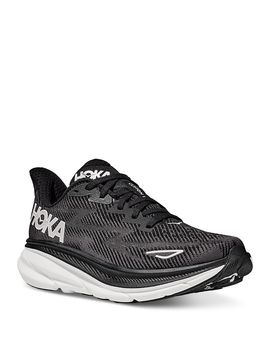 Hoka Hoka Women's Clifton 9 Wide Running Sneakers in Black