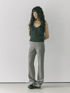 HOKUSPOKUS Birkin Stripe Pants / Gray