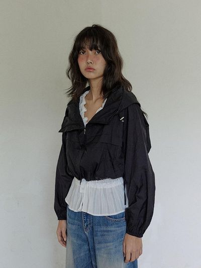 HOKUSPOKUS Crease Wind Breaker_Black