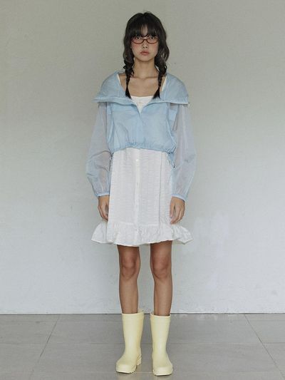 HOKUSPOKUS Crease Wind Breaker_Blue