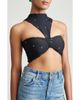 holiCHIC holiCHIC Genna Sequin Cutout Crop Top - 1