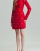 holiCHIC holiCHIC Kaia Long Sleeve Minidress with Removable Drape Belt - 5