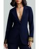 holiCHIC holiCHIC Mila Metallic Contrast Cuff Blazer - 1