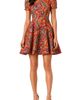 holiCHIC holiCHIC Nour Print Puff Sleeve Silk Minidress - 1