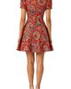 holiCHIC holiCHIC Nour Print Puff Sleeve Silk Minidress - 2