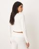 Hollister Gilly Hicks cozy knit multi-way wrap sweater set in white - 2