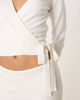 Hollister Gilly Hicks cozy knit multi-way wrap sweater set in white - 3