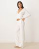 Hollister Gilly Hicks cozy knit multi-way wrap sweater set in white - 4